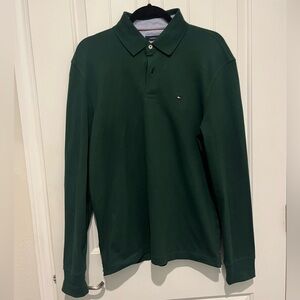 Tommy Hilfiger Green Polo Shirt Classic Knit Design